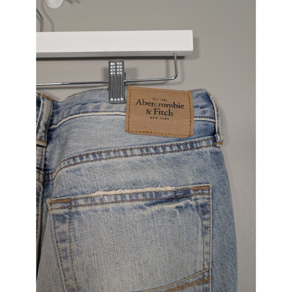 Abercrombie & Fitch Jeans 30x32 Bootcut Fit Light Wash Men's Distressed Y2K... - Picture 7 of 11